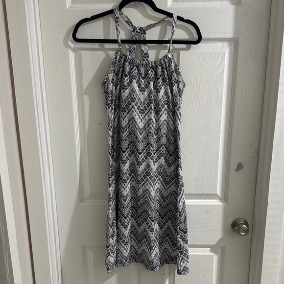 Black and White Patterned Women's Dress - Picture 1 of 4